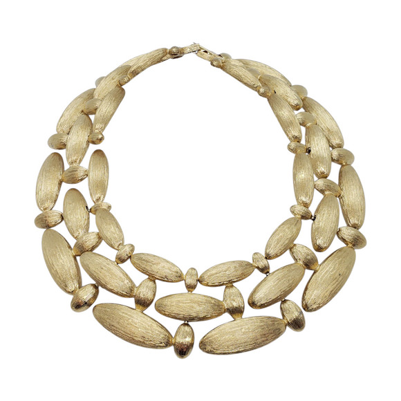 Vintage Givenchy Choker 1980s Chunky Textured RARE HTF Necklace - Picture 1 of 12